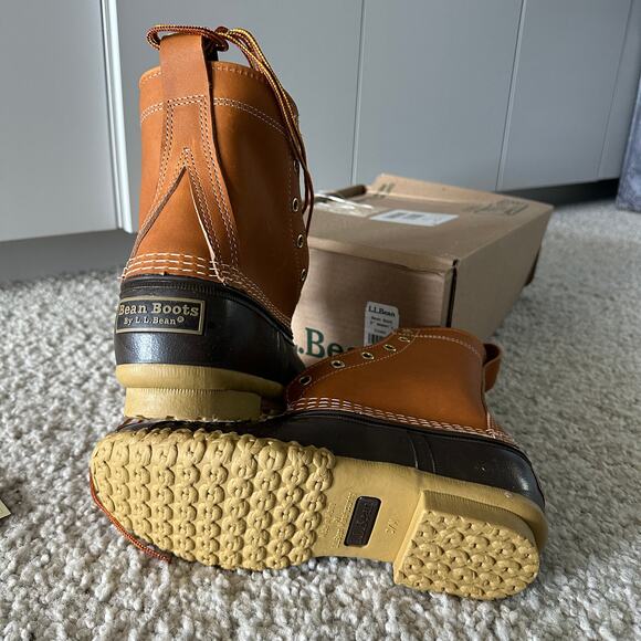 Women's L.L.Bean Boots, 8", Color:Tan/Bean Boot Brown/Gum, Size 7.5M(B), NWT - Picture 6 of 6